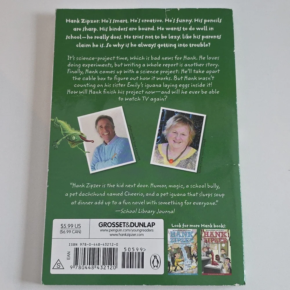 Hank Zipzer by Henry Winkler Lin Oliver - Ages 7 To 10 - Set Of 3 Chapter Books